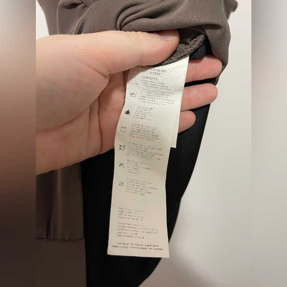 Joseph Ribkoff Brown Jeweled Bodycon Ruched Midi Dress in Size US 8 - Picture 6 of 8